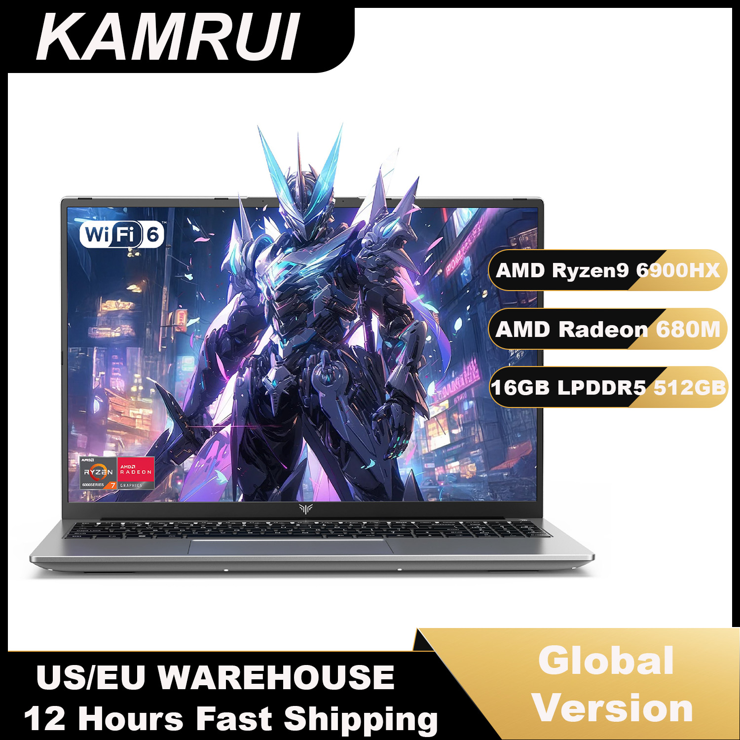 Keyboard Gaming Mac - KAMRUI 16-calowy laptop AMD Ryzen 9