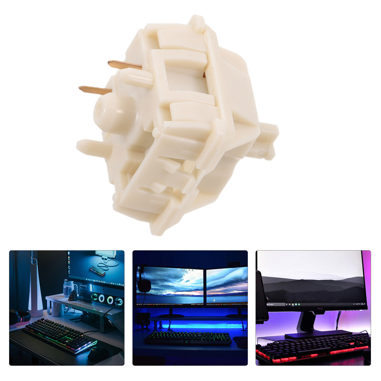 Gaming Keyboard Tester - Przełącznik do klawiatury mechanicznej, kremowy, wstępnie