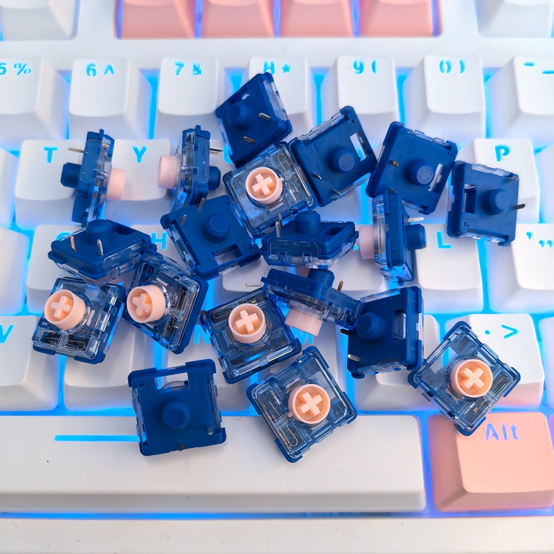 Gaming Keyboard Mini Mechanical - Przełączniki Kailh Islet Pink Mini Low