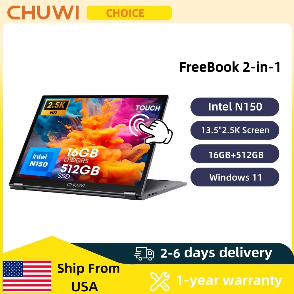 Keyboard Gaming Mac - CHUWI FreeBook 2-w-1 Laptop z ekranem
