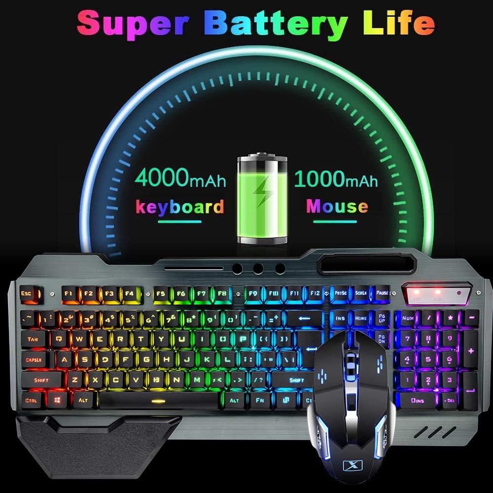 Bezprzewodowa klawiatura i mys – Gaming Keyboard Mechanical Wireless recenzja i cena
