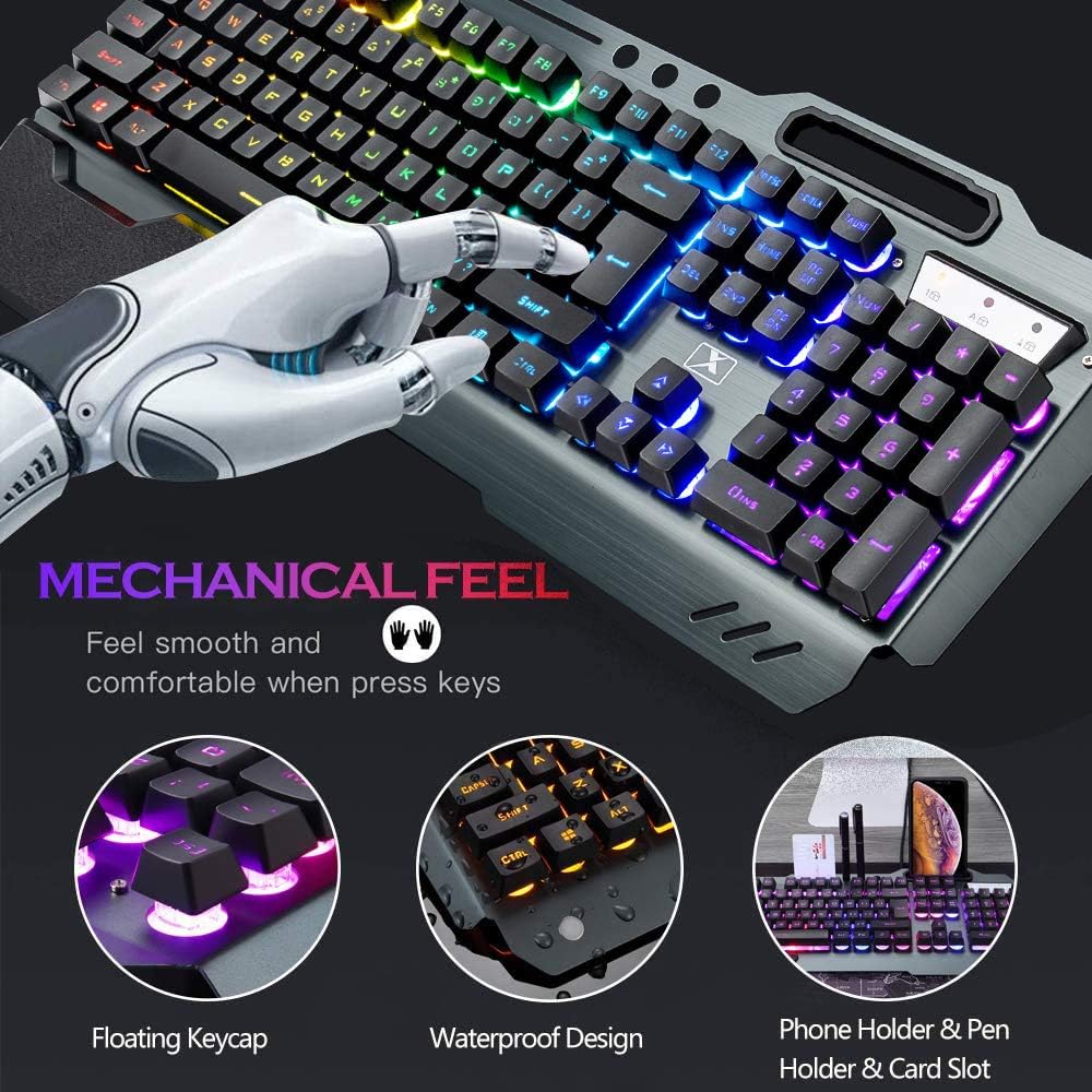 Bezprzewodowa klawiatura i mys – Gaming Keyboard Mechanical Wireless recenzja i cena