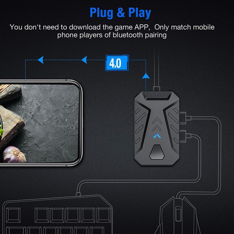 Przenośny adapter konwertera k – Gaming Keyboard And Mouse Converter For Mobile recenzja i cena