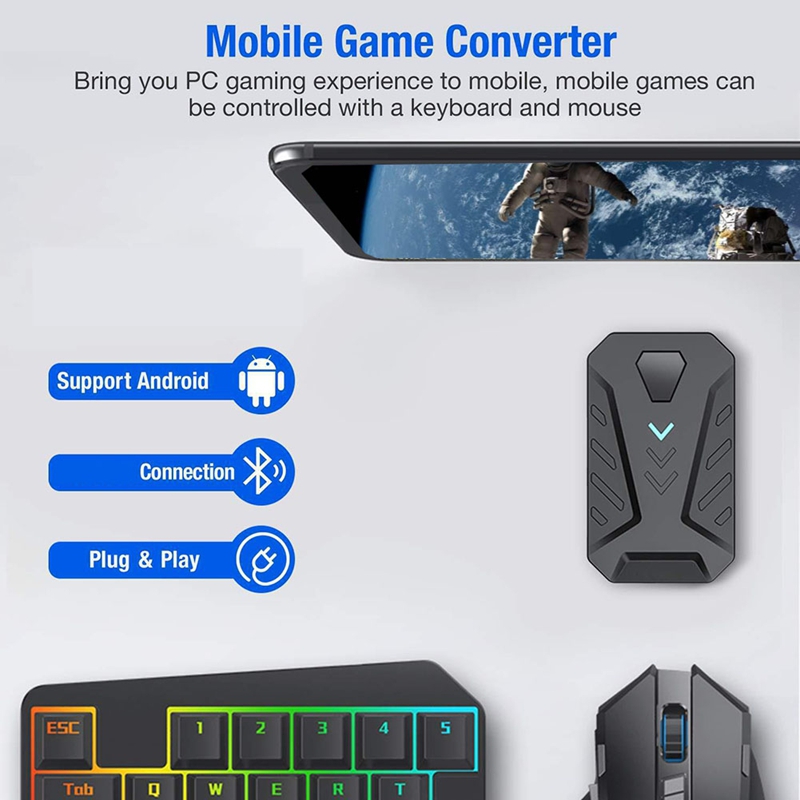 Przenośny adapter konwertera k – Gaming Keyboard And Mouse Converter For Mobile recenzja i cena