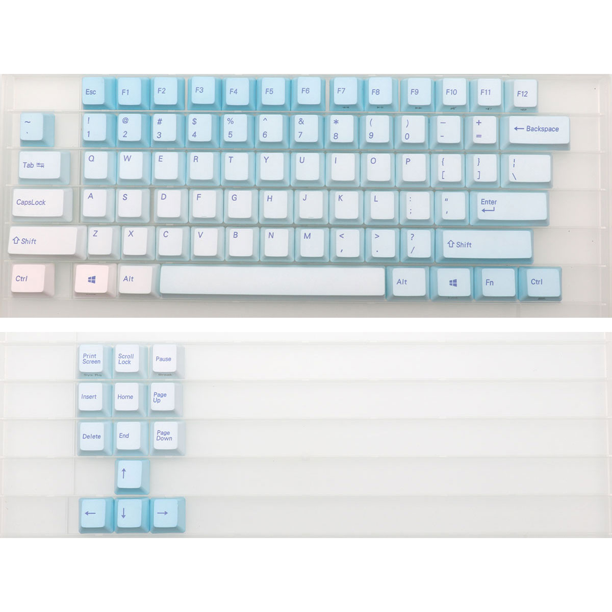 87 Klawiszy Frost Blue Keycaps – Keyboard Gaming Blue Switch recenzja i cena