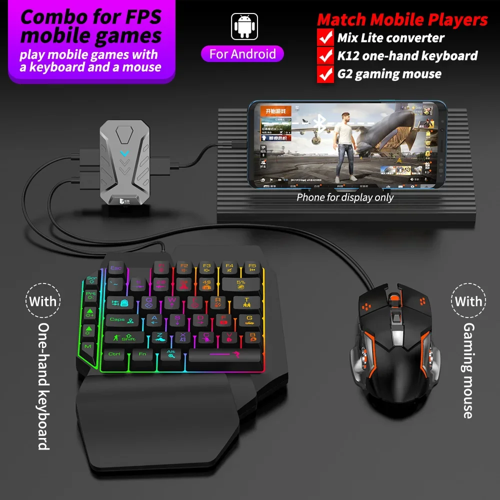 Dostępny od ręki Gamepad Mixli – Gaming Keyboard And Mouse Converter For Mobile recenzja i cena