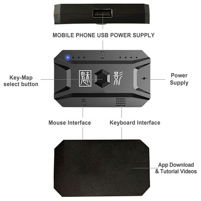 Klasyczny gamepad Classic-5X P – Gaming Keyboard And Mouse Converter For Mobile recenzja i cena