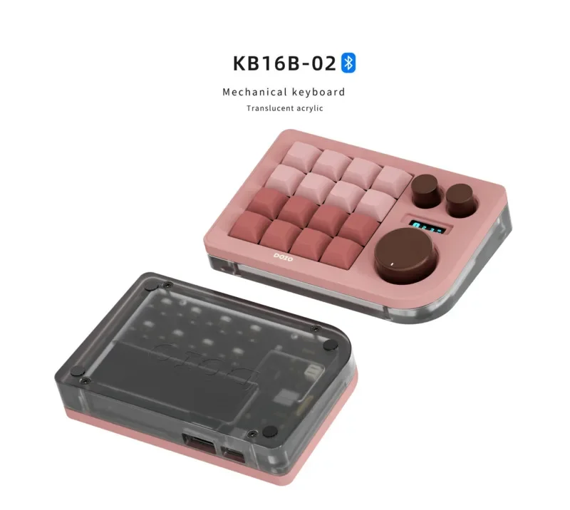 DOIO Kb16b-02 Klawiatura mecha – Gaming Keyboard Mini Mechanical recenzja i cena