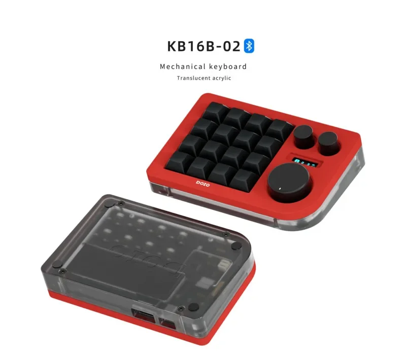 DOIO Kb16b-02 Klawiatura mecha – Gaming Keyboard Mini Mechanical recenzja i cena