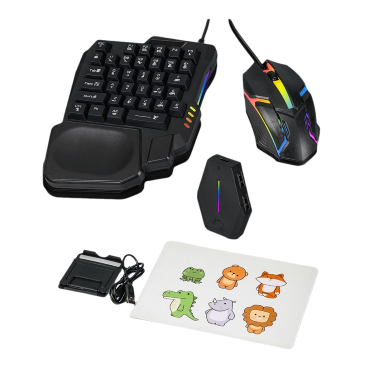 ★ ▲   35-klawiszowa ergonomicz – Gaming Keyboard And Mouse Converter For Mobile recenzja i cena