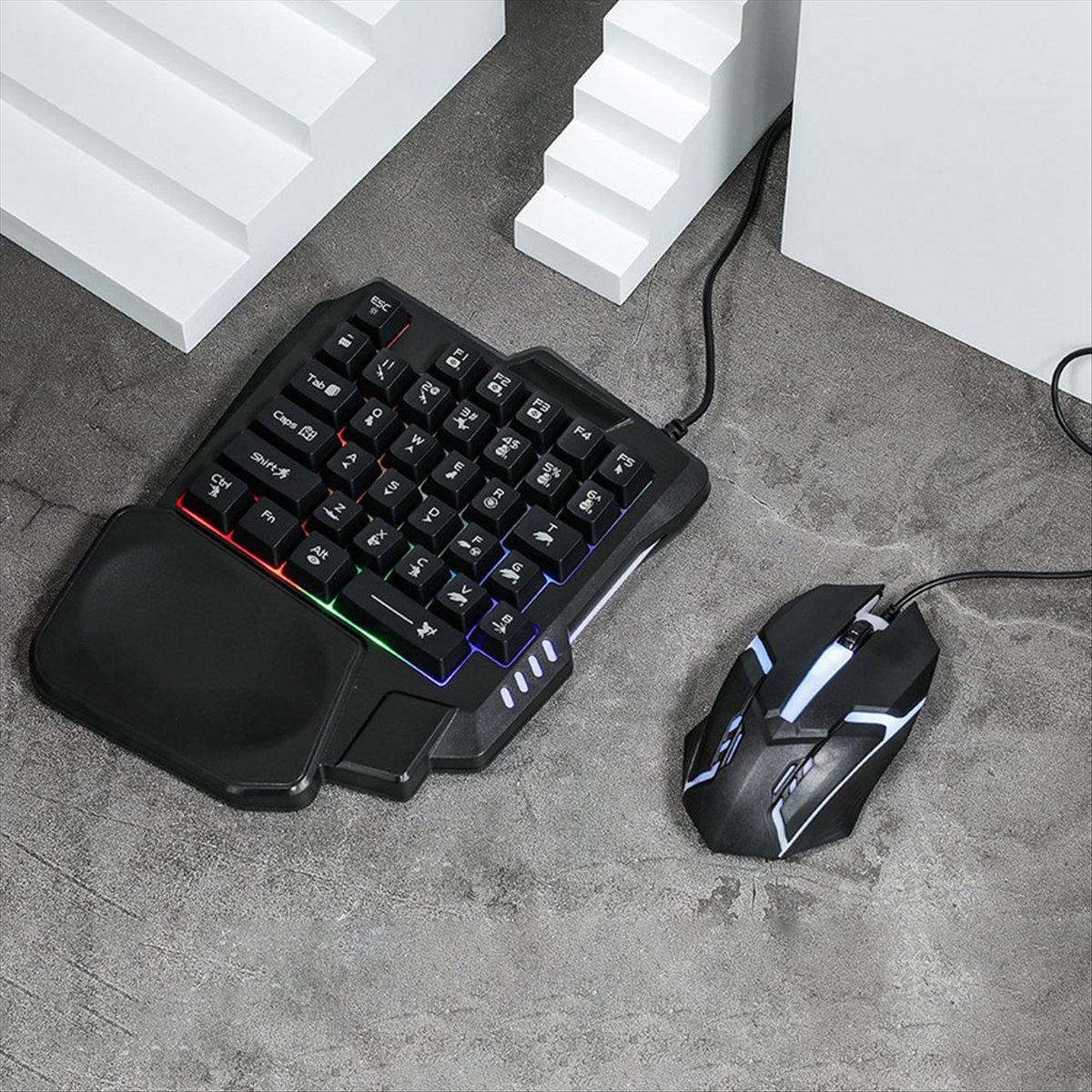 ★ ▲   35-klawiszowa ergonomicz – Gaming Keyboard And Mouse Converter For Mobile recenzja i cena