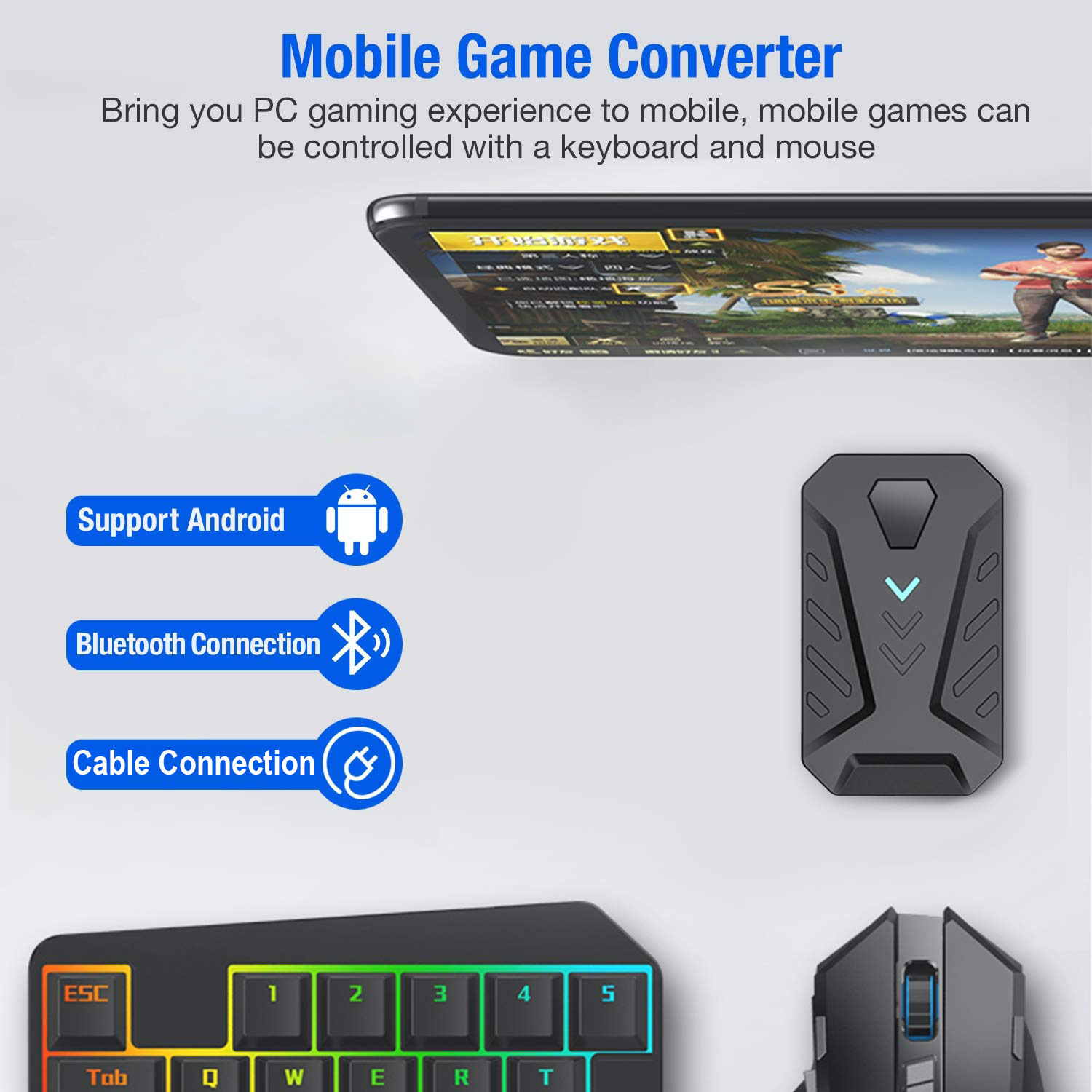 Konwerter do gier mobilnych, z – Gaming Keyboard And Mouse Converter For Mobile recenzja i cena