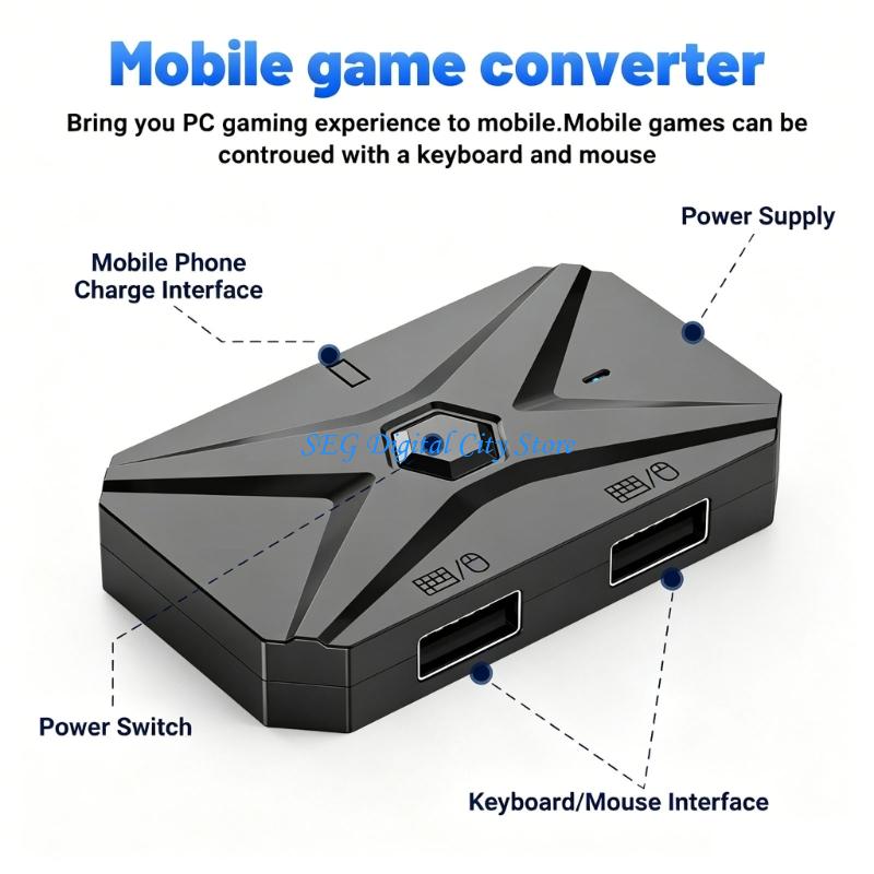 U75B Adapter do gier mobilnych – Gaming Keyboard And Mouse Converter For Mobile recenzja i cena