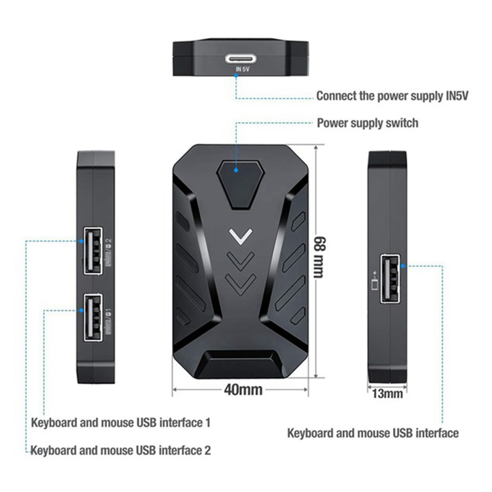 -A94Z Przenośny adapter do kla – Gaming Keyboard And Mouse Converter For Mobile recenzja i cena