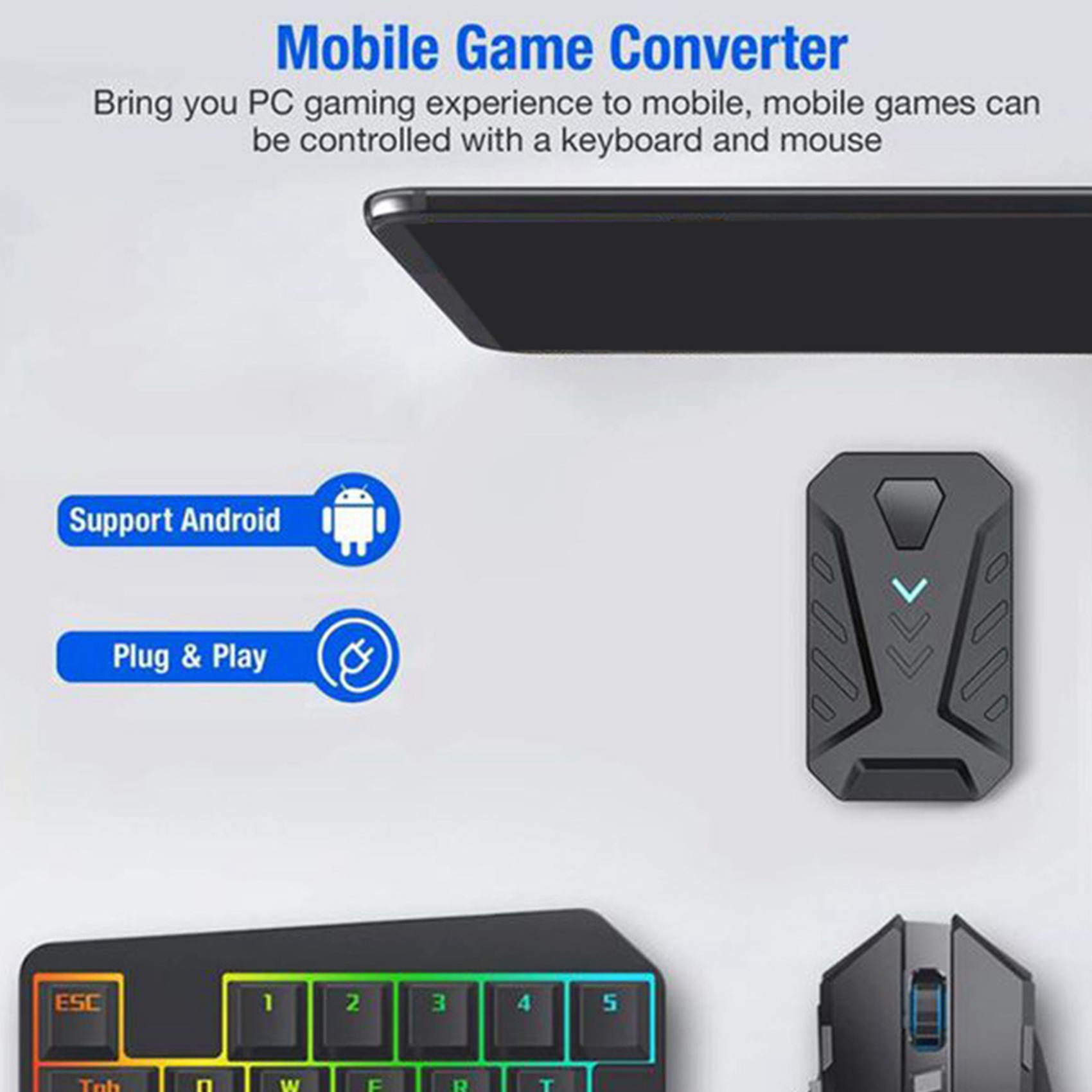 -A94Z Przenośny adapter do kla – Gaming Keyboard And Mouse Converter For Mobile recenzja i cena